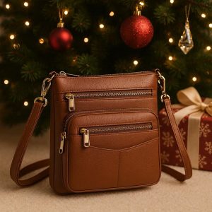 Elegant Crossbody Bag - Perfect Christmas Gift for Mom & Wife, Multi-Pocket Design