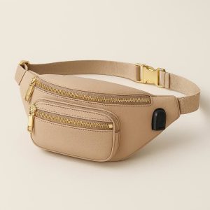 Stylish Bum Bag for Women - Waist Pack with USB Port, Fashionable & Functional