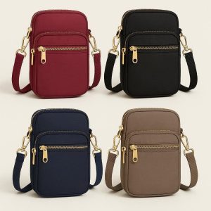 Mini Crossbody Bags for Women - Lightweight & Secure Zipper for Essentials